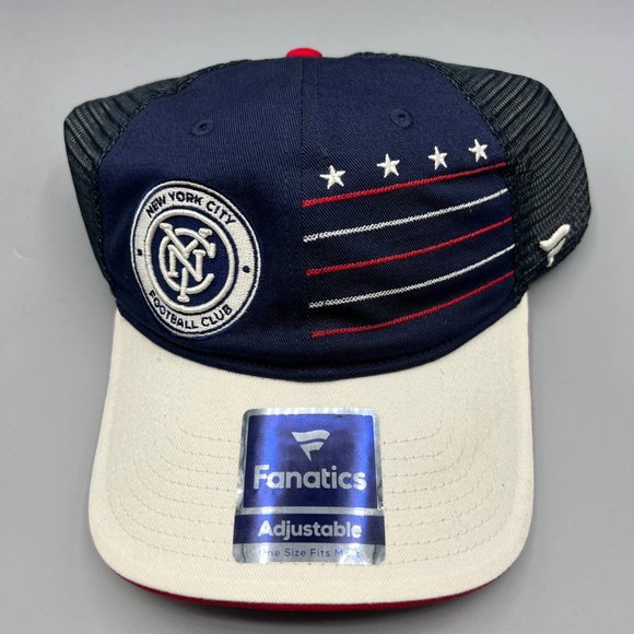 Fanatics Other - New York City FC Trucker Hat Men Navy White Fanatics MLS Snap Back Cap New
